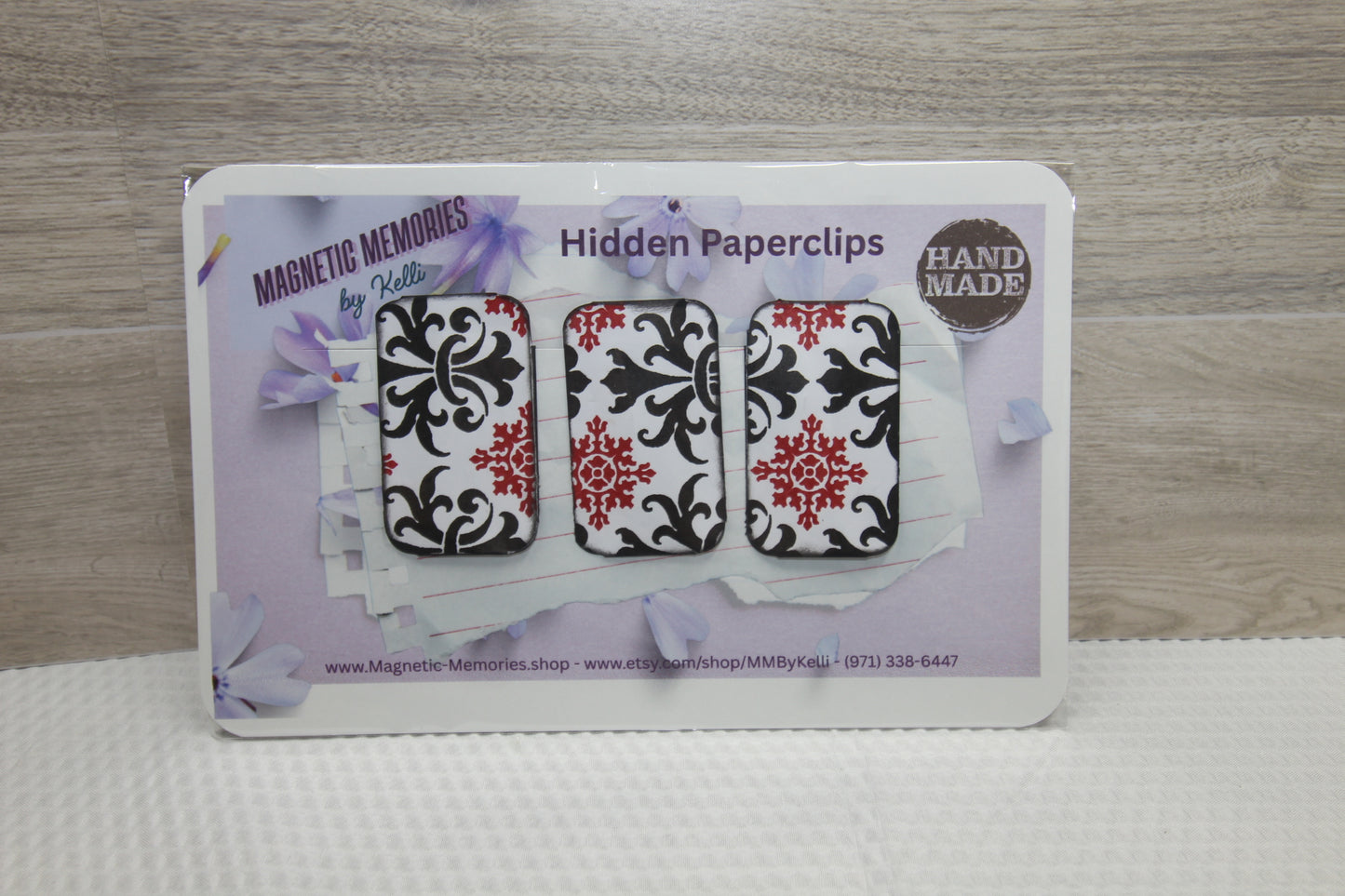 Set of 3 - Handmade Hidden Paperclips