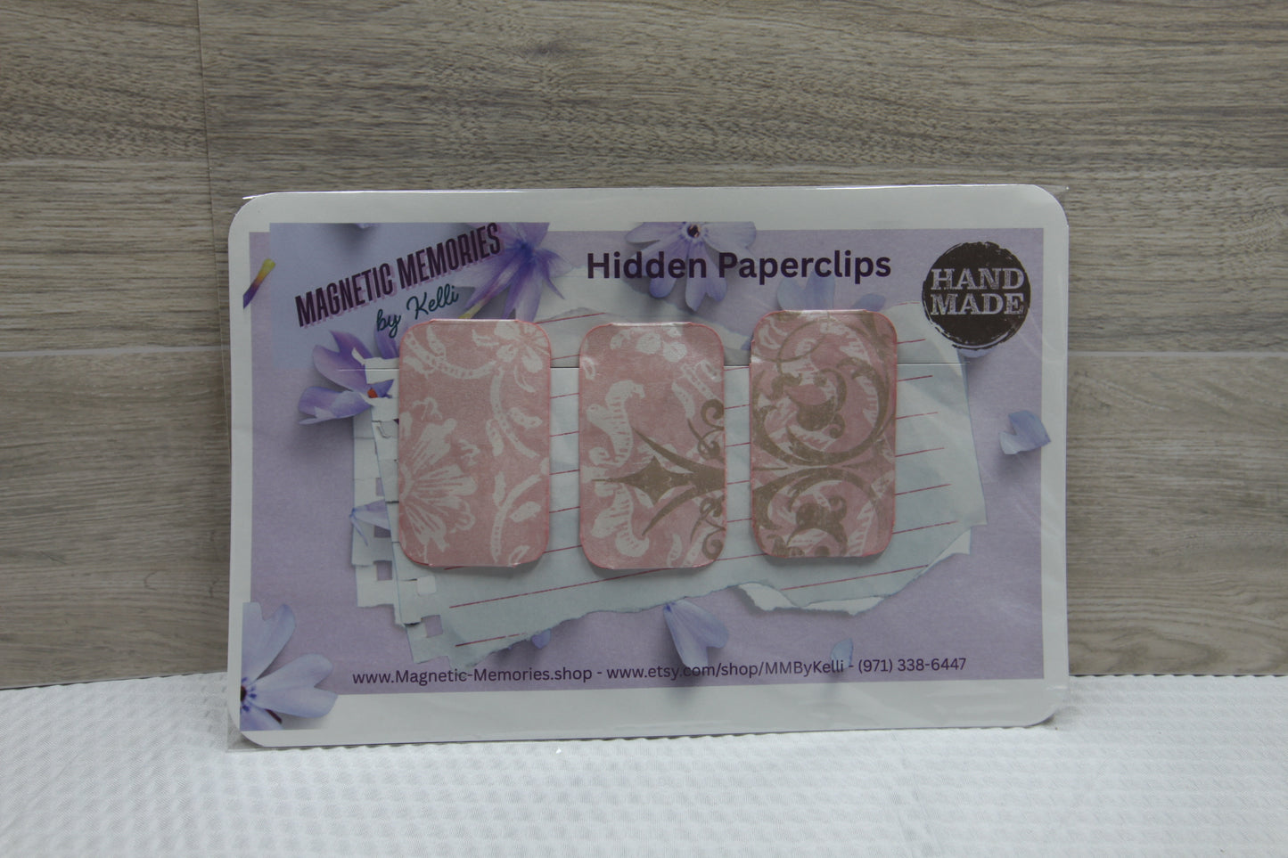 Set of 3 - Handmade Hidden Paperclips