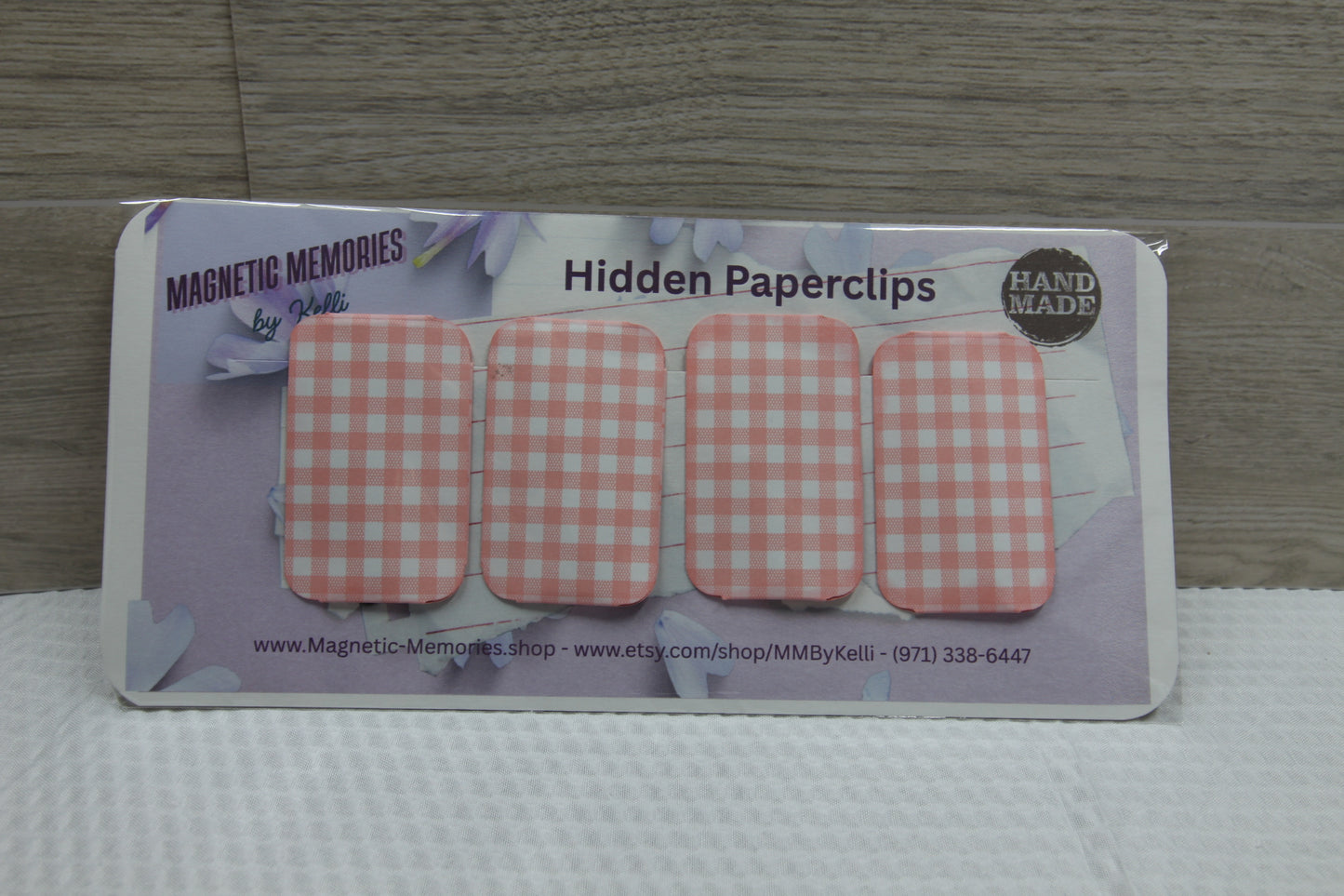 Set of 4 - Handmade Hidden Paperclips