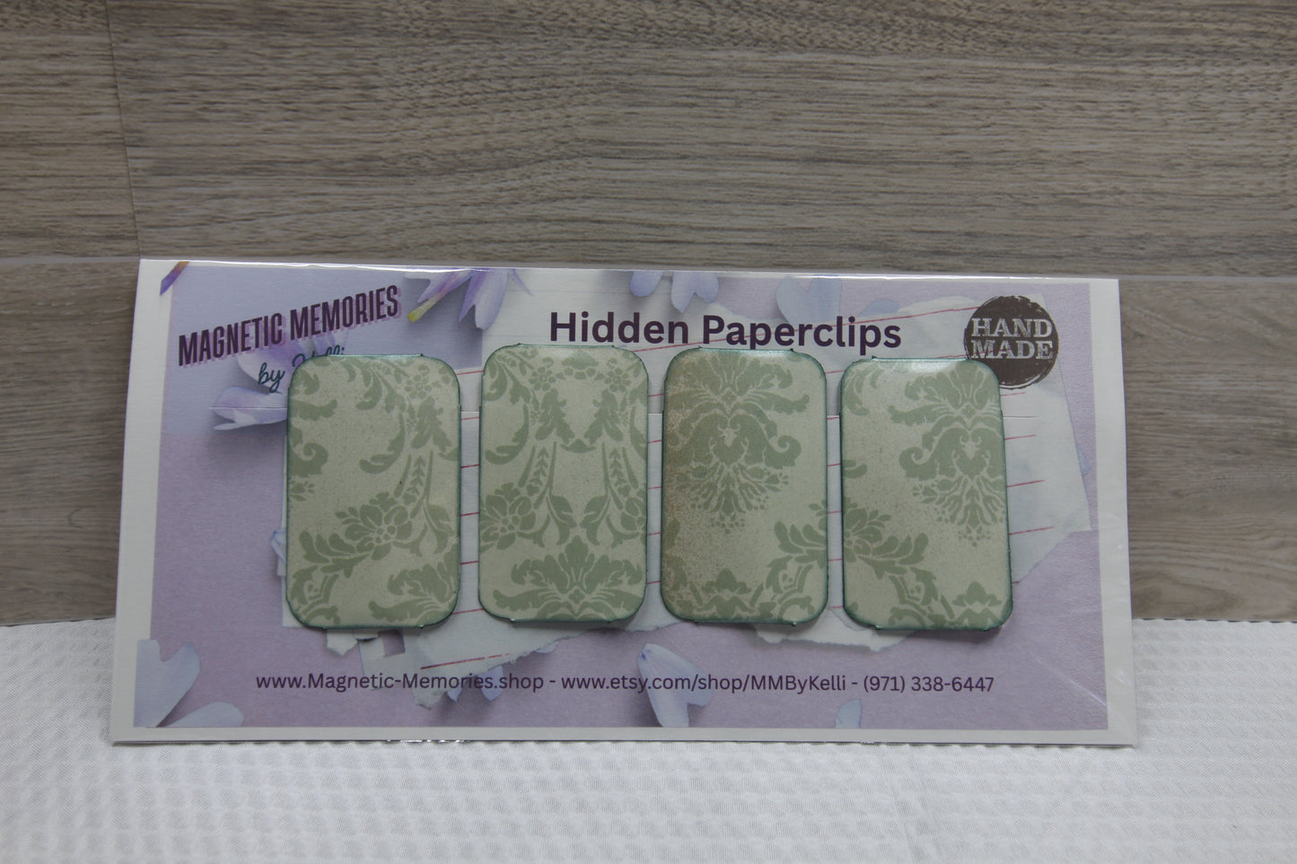 Set of 4 - Handmade Hidden Paperclips