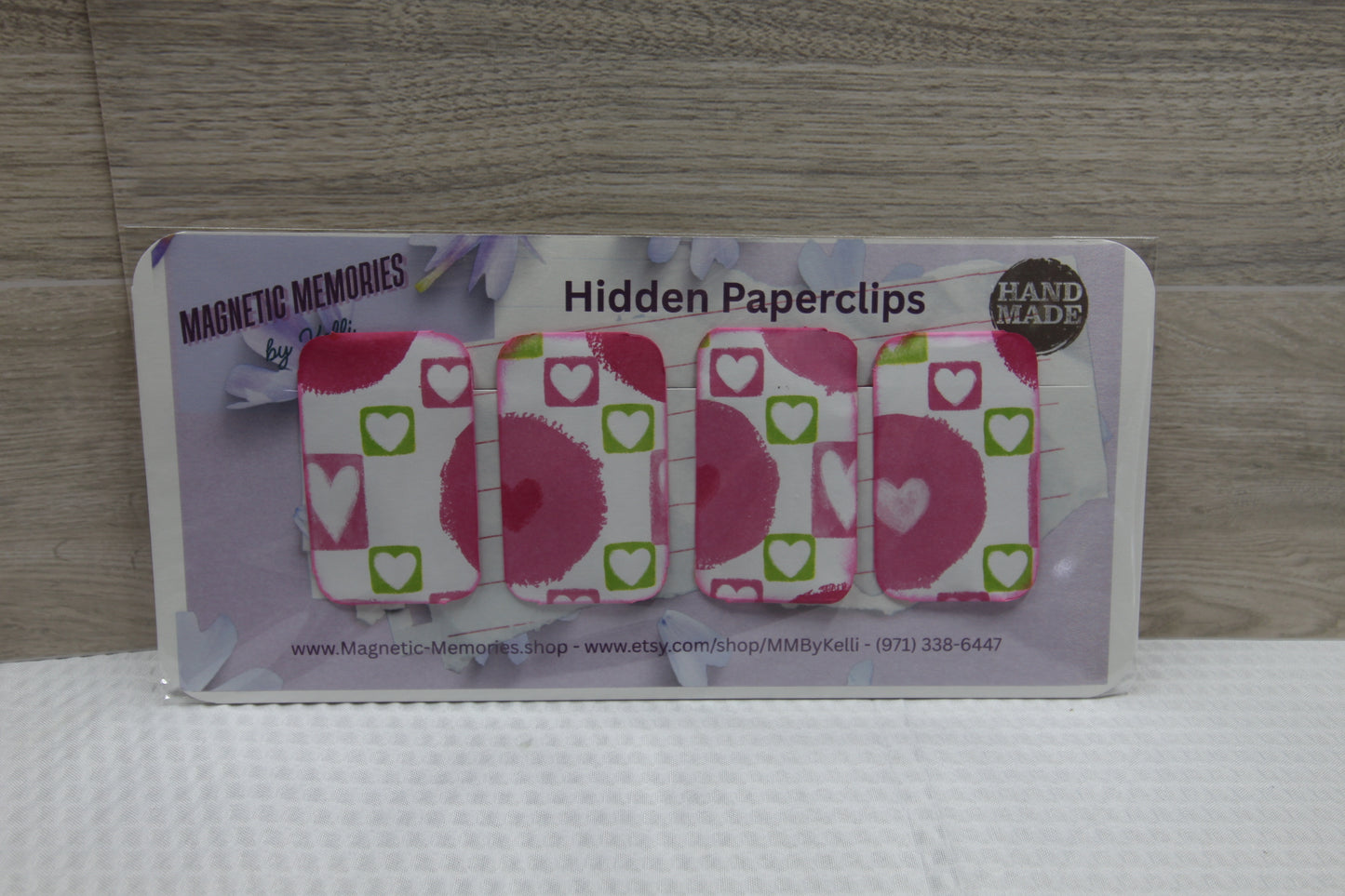 Set of 4 - Handmade Hidden Paperclips