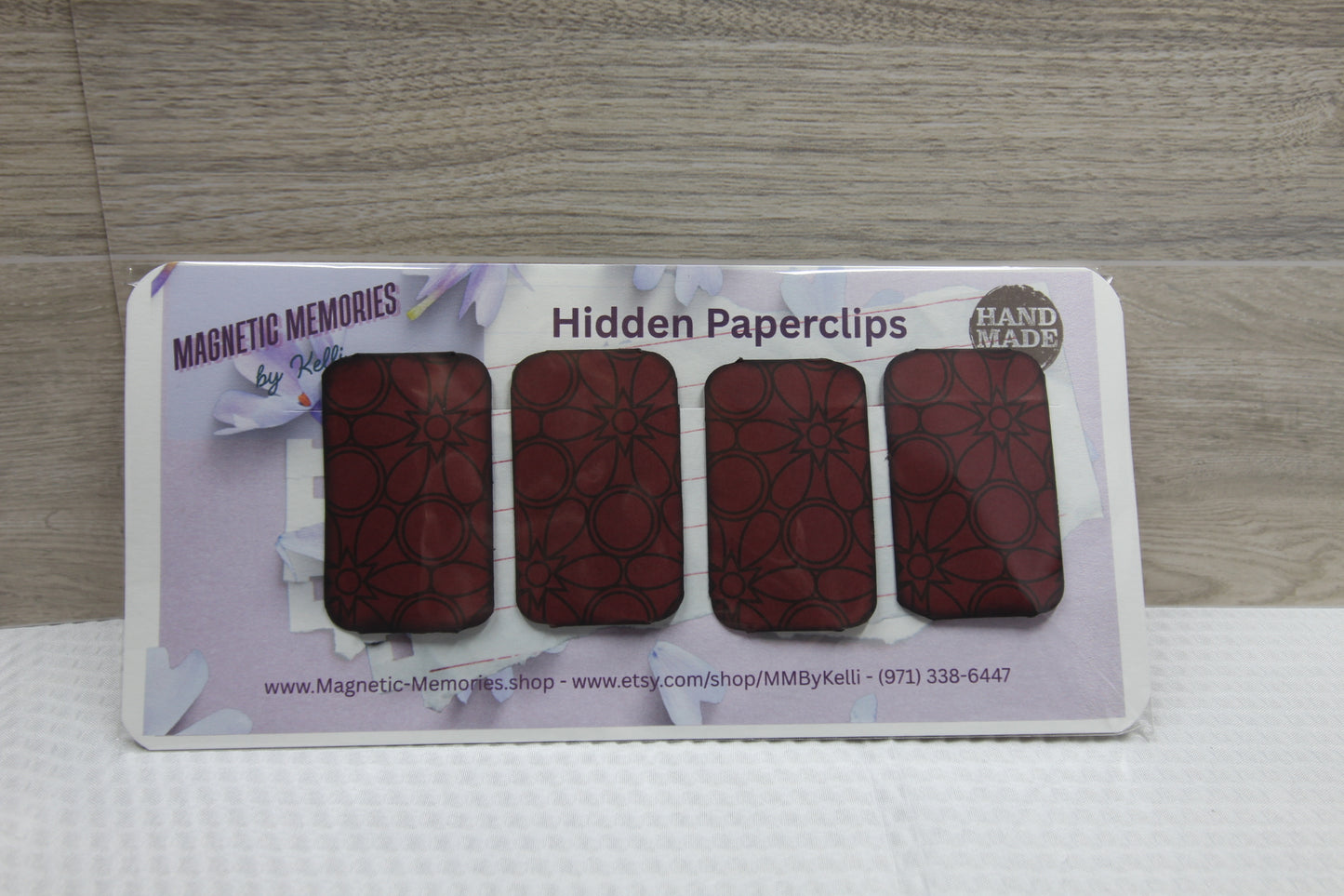 Set of 4 - Handmade Hidden Paperclips