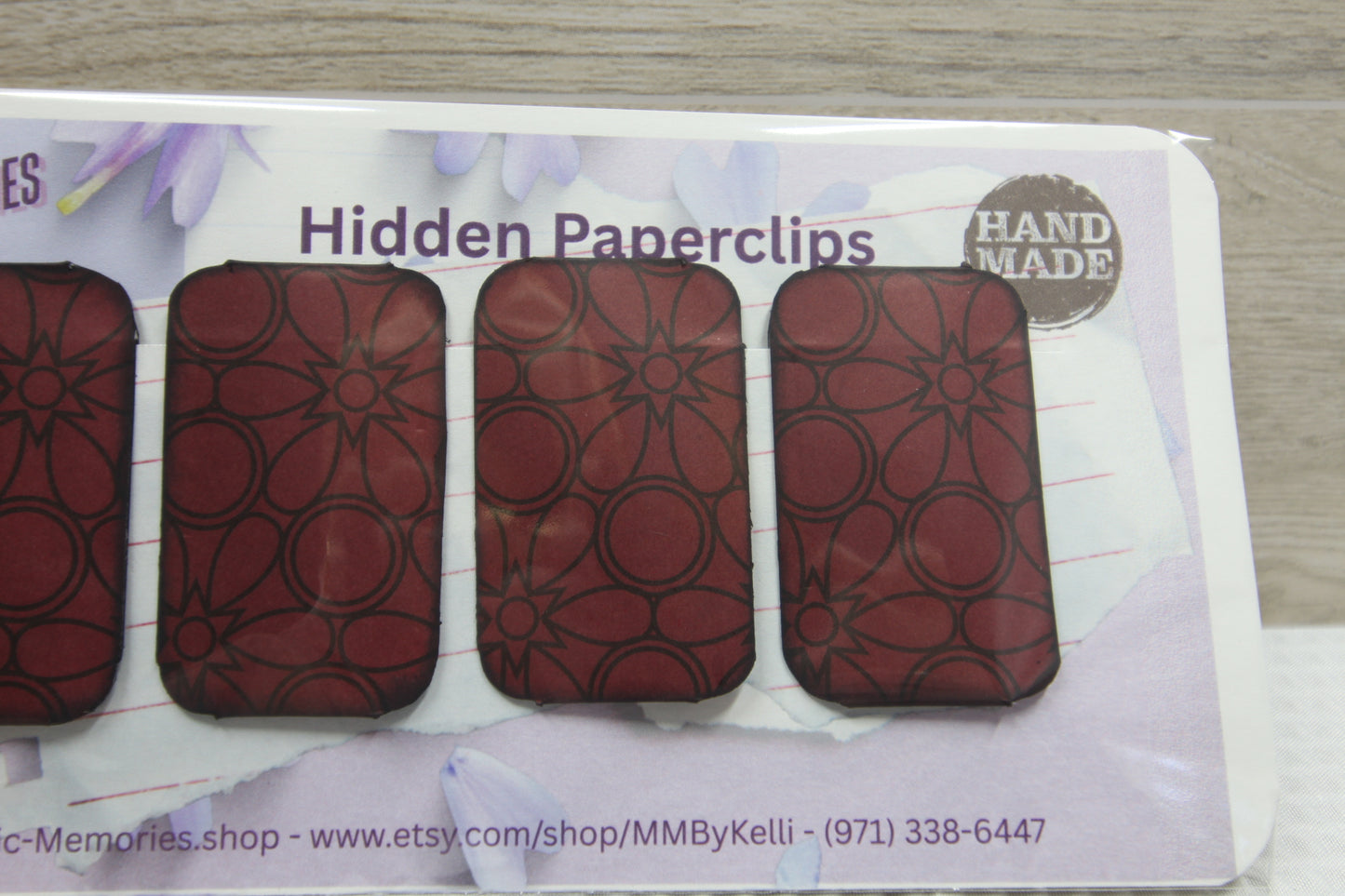 Set of 4 - Handmade Hidden Paperclips
