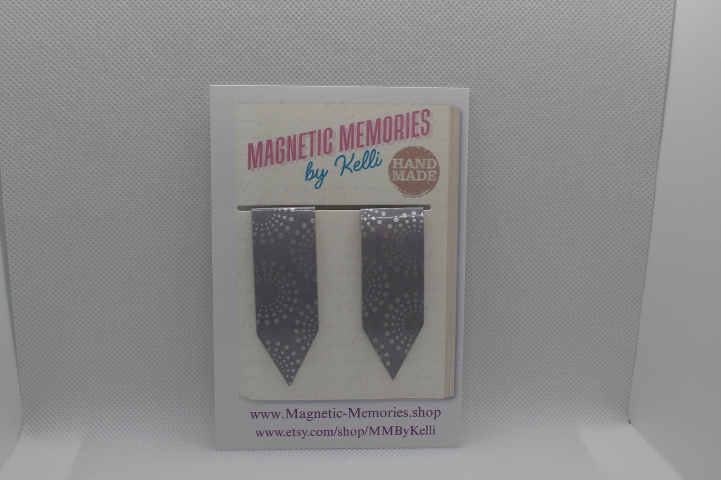 Handmade Magnetic Bookmark / Darts - Large 2.5"