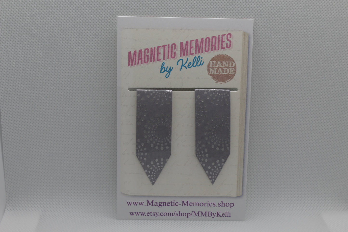 Handmade Magnetic Bookmark / Darts - Large 2.5"