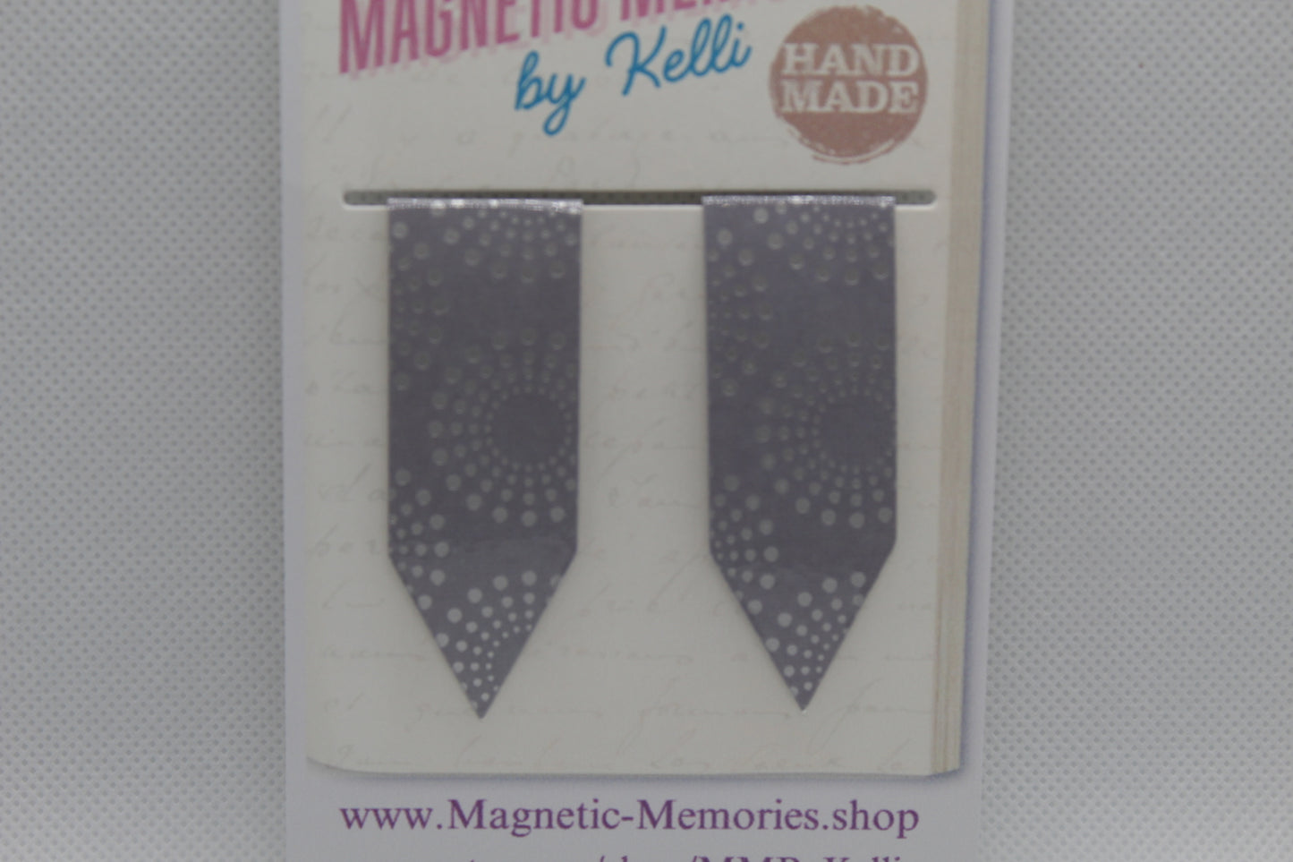 Handmade Magnetic Bookmark / Darts - Large 2.5"