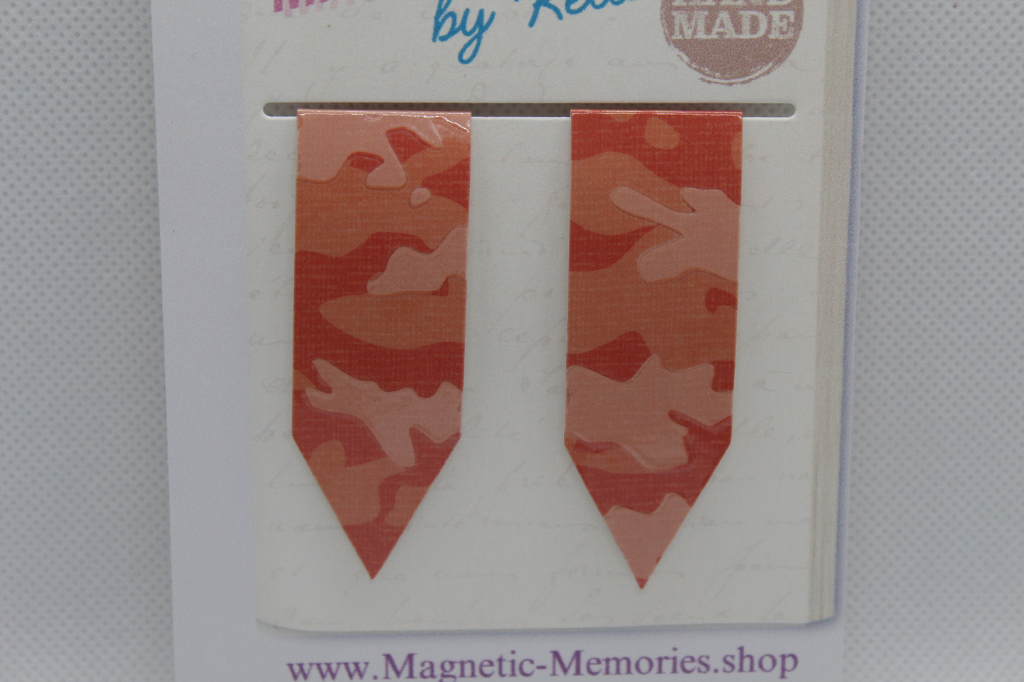 Handmade Magnetic Bookmark / Darts - Large 2.5"