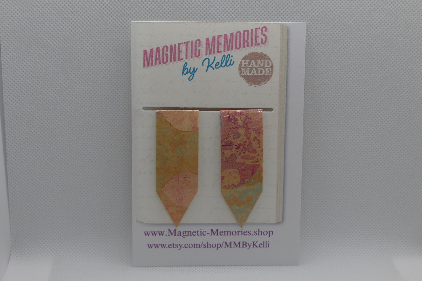 Handmade Magnetic Bookmark / Darts - Large 2.5"