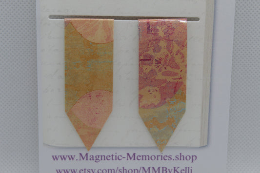 Handmade Magnetic Bookmark / Darts - Large 2.5"