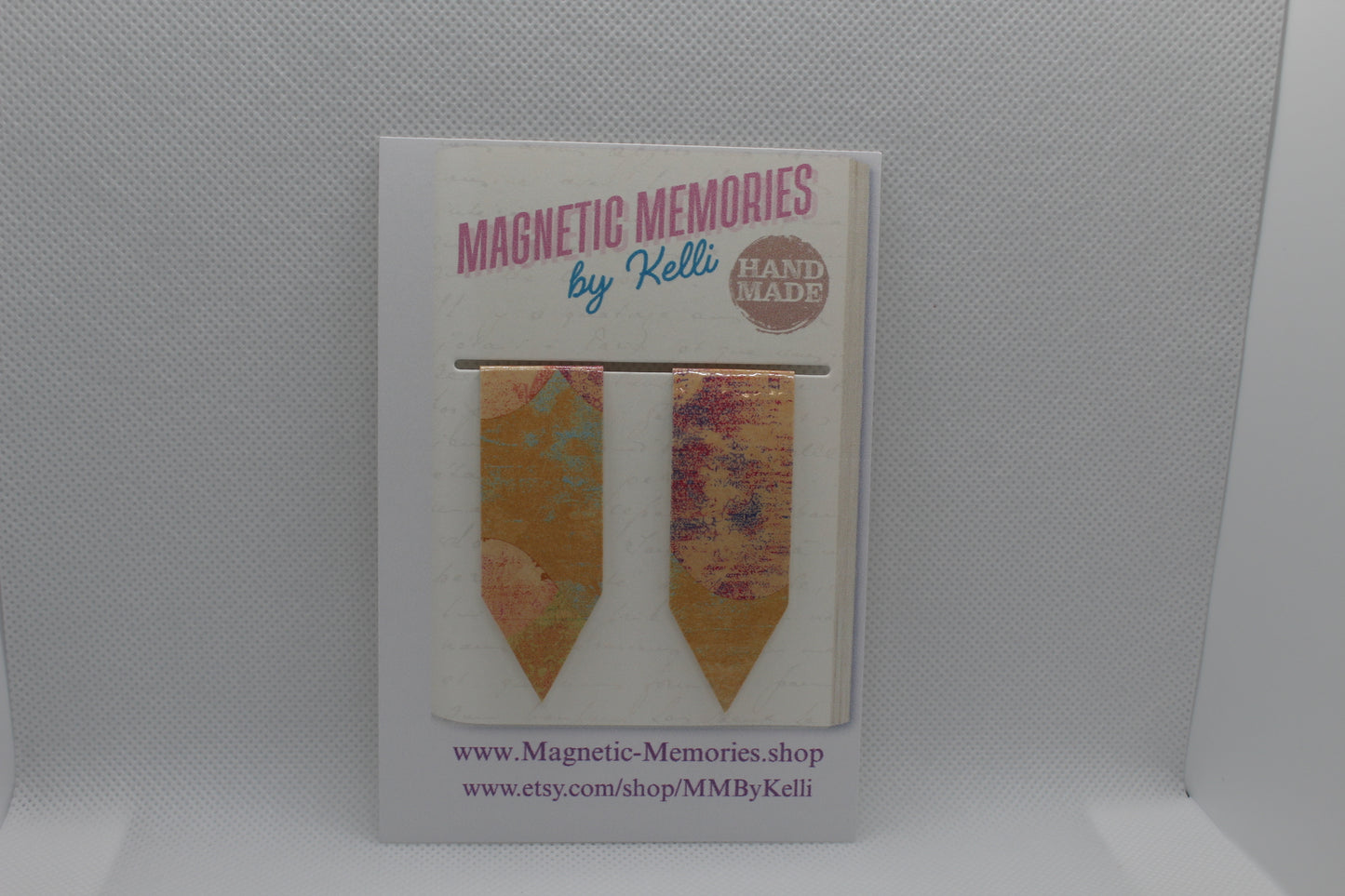 Handmade Magnetic Bookmark / Darts - Large 2.5"