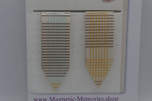 Handmade Magnetic Bookmark / Darts - Large 2.5"