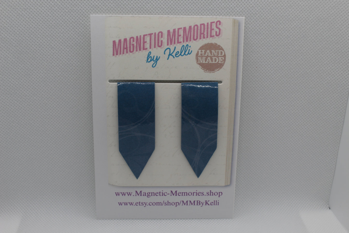 Handmade Magnetic Bookmark / Darts - Large 2.5"