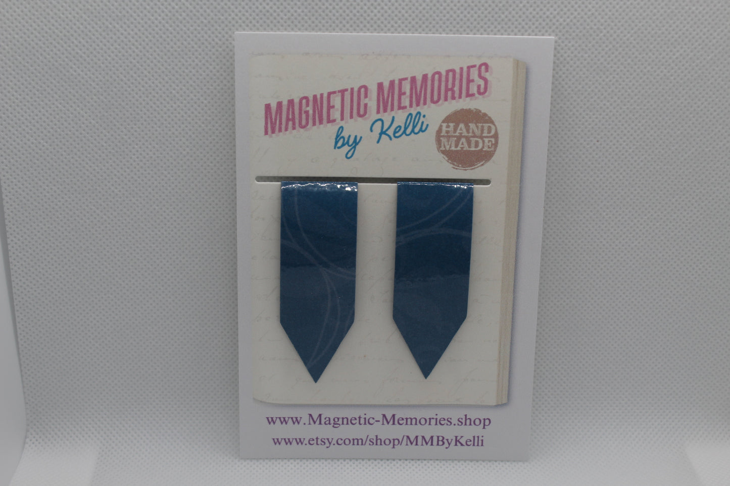 Handmade Magnetic Bookmark / Darts - Large 2.5"