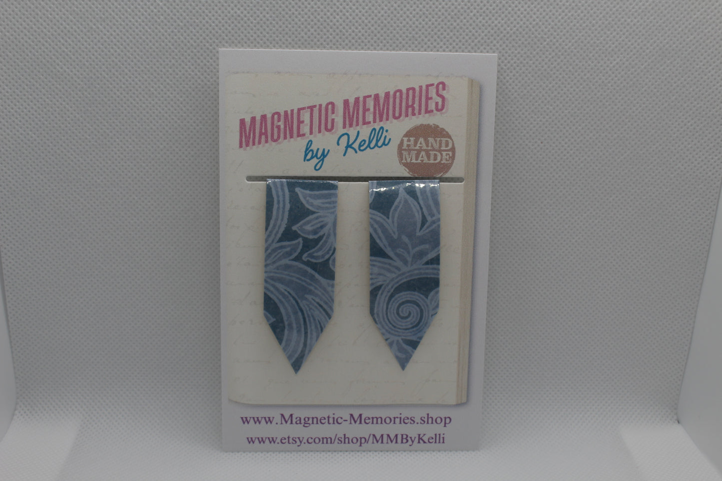 Handmade Magnetic Bookmark / Darts - Large 2.5"