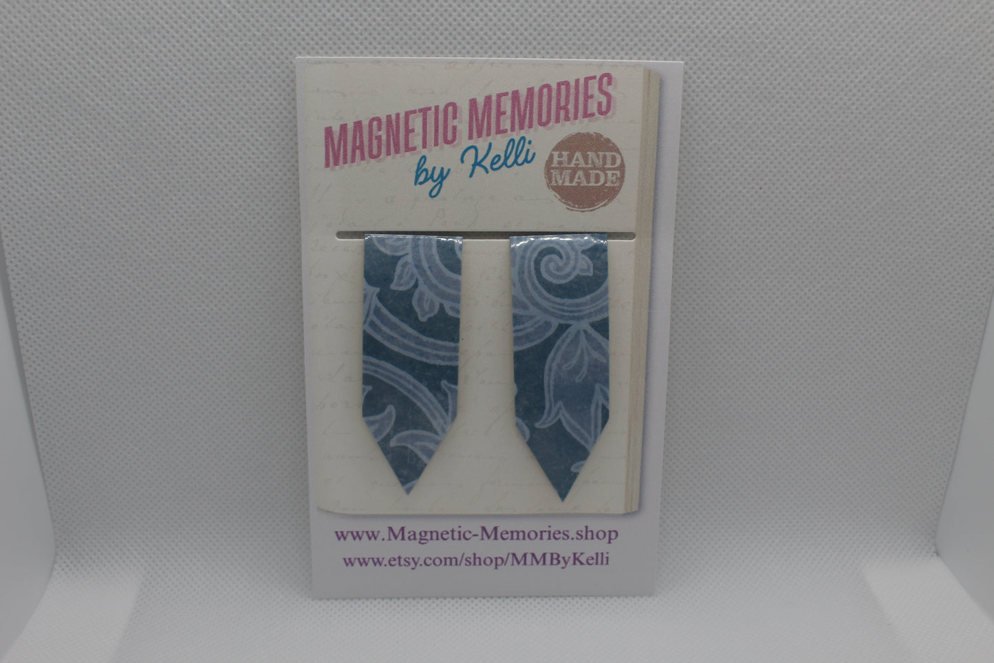 Handmade Magnetic Bookmark / Darts - Large 2.5"