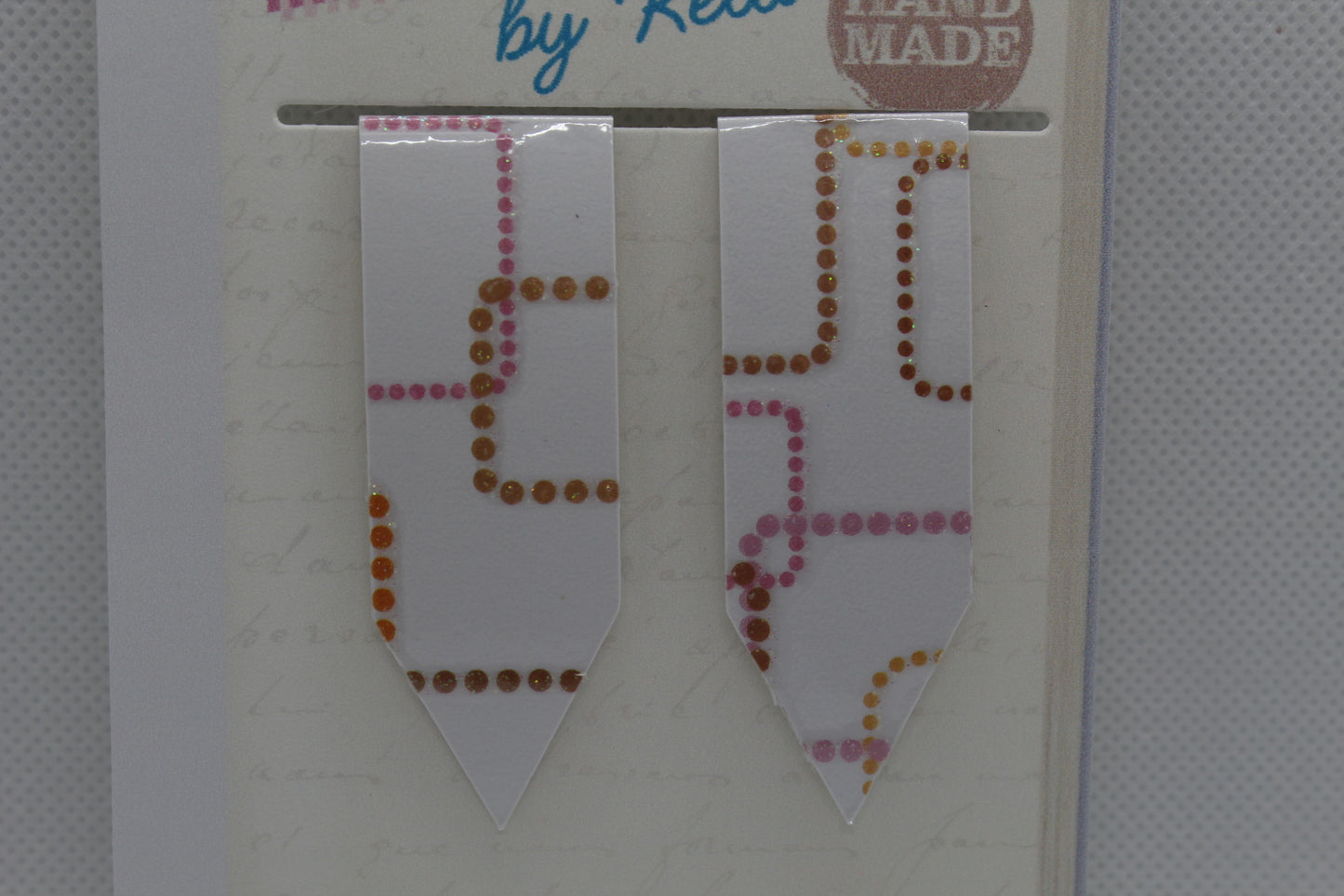 Handmade Magnetic Bookmark / Darts - Large 2.5"