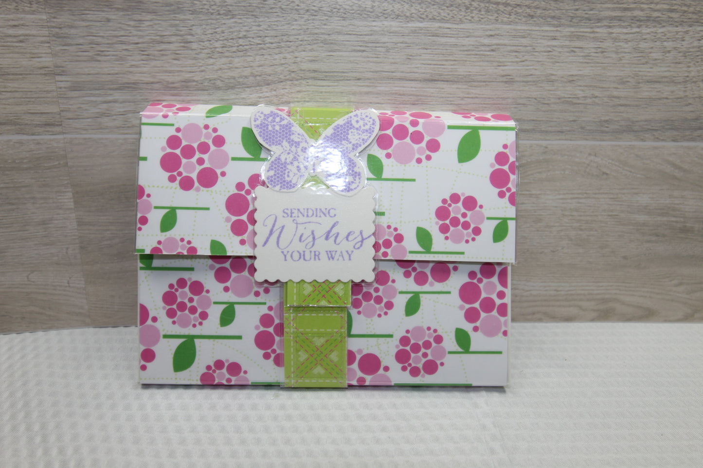 Handcrafted Card Gift Set with Laminated Keepsake Folio – Set of 4