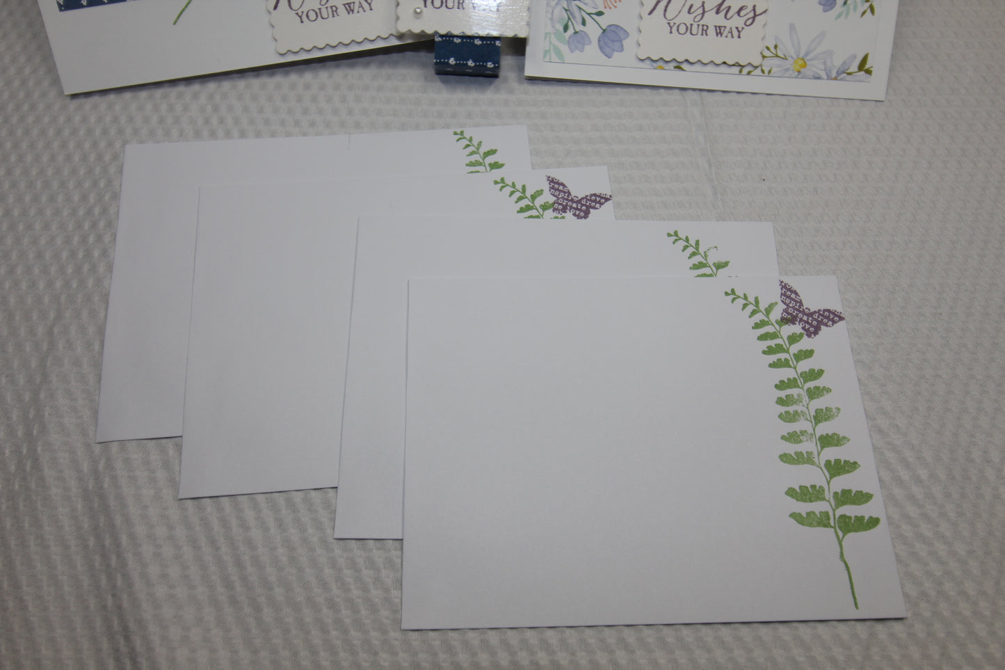 Handcrafted Card Gift Set with Laminated Keepsake Folio – Set of 4