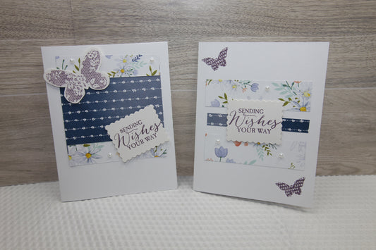 Handcrafted Card Gift Set with Laminated Keepsake Folio – Set of 4