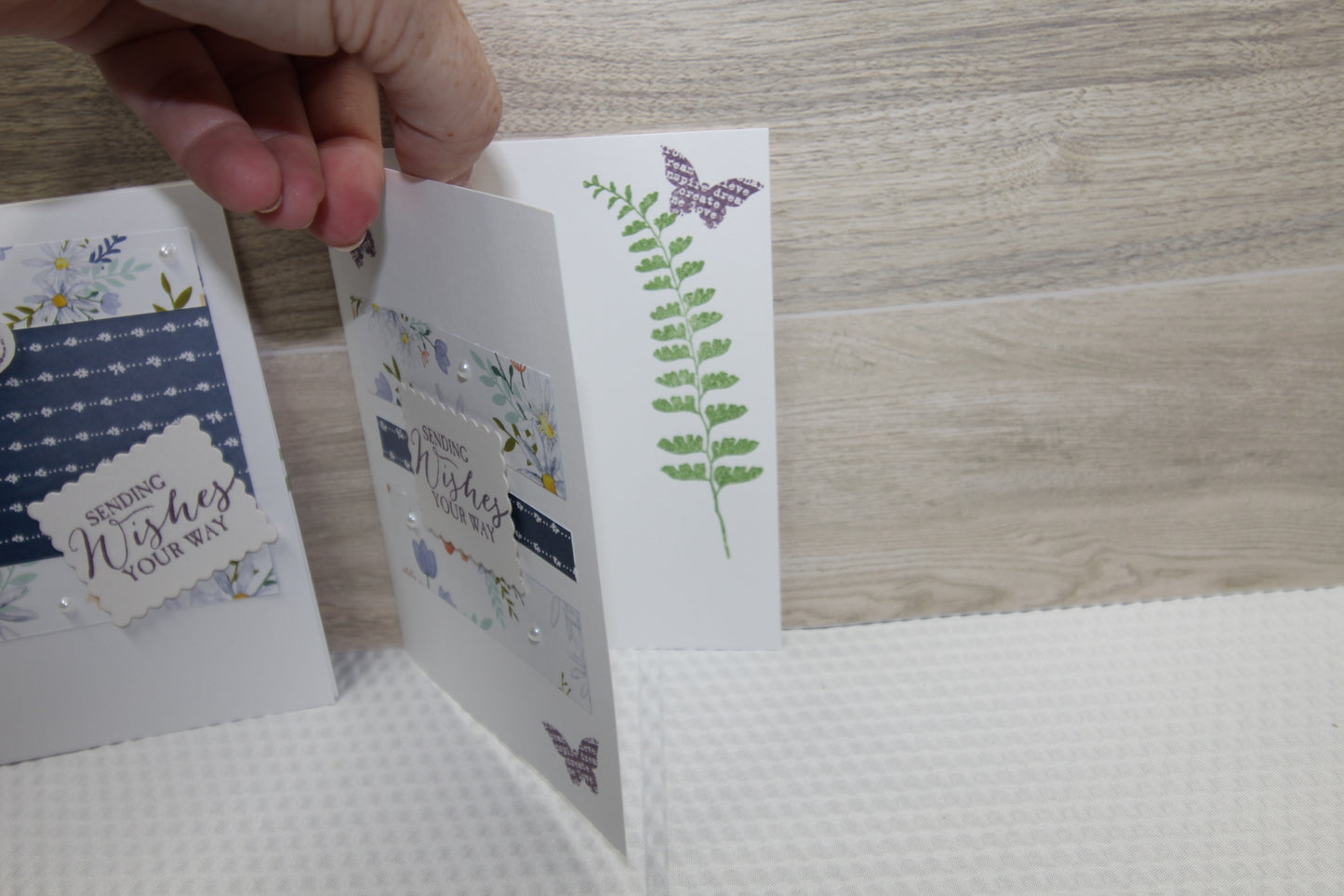 Handcrafted Card Gift Set with Laminated Keepsake Folio – Set of 4