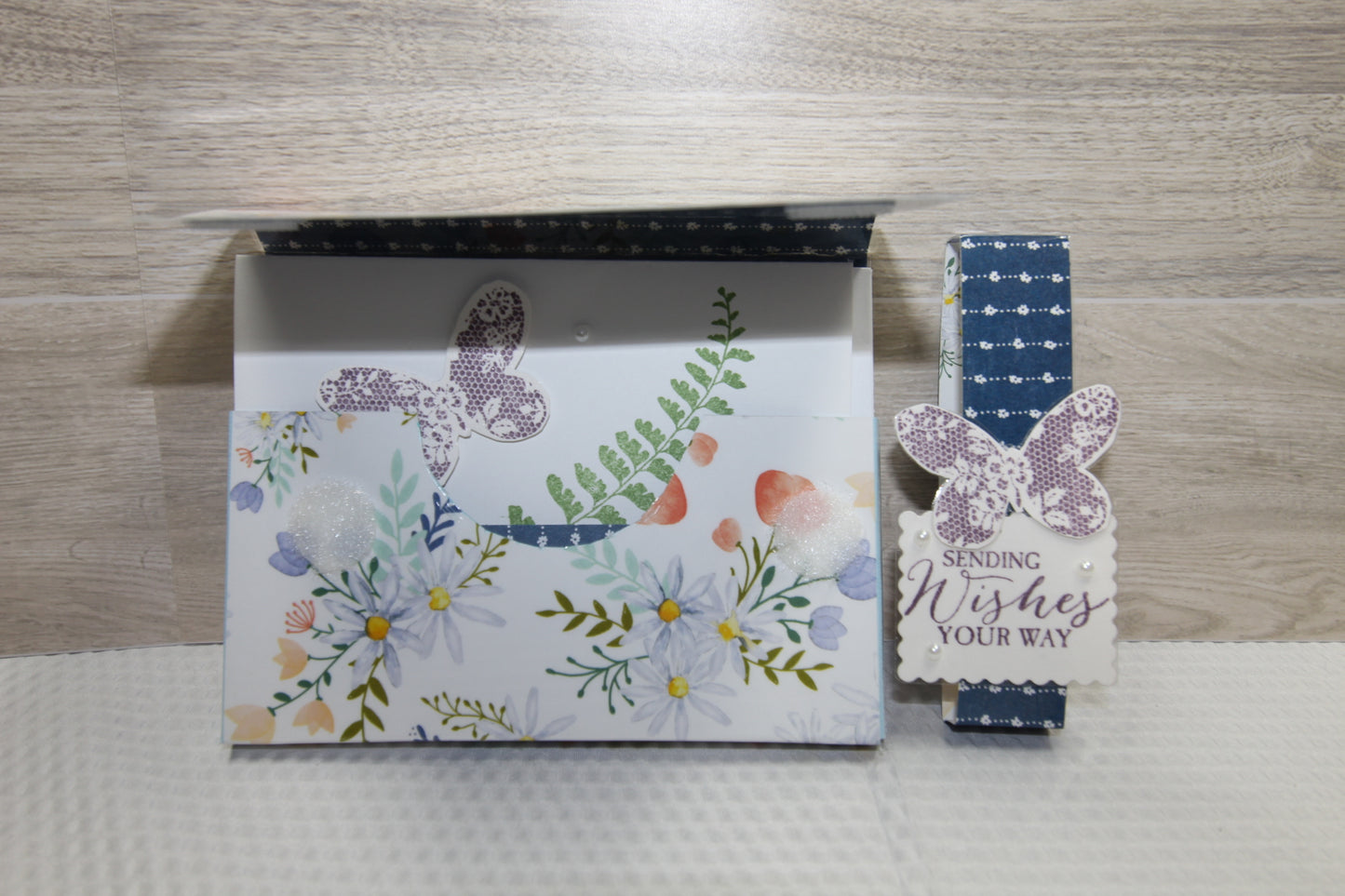 Handcrafted Card Gift Set with Laminated Keepsake Folio – Set of 4