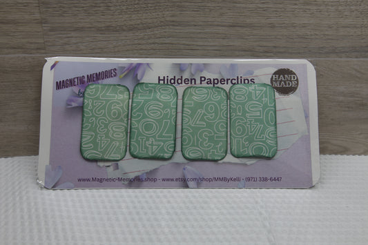 Set of 4 - Handmade Hidden Paperclips