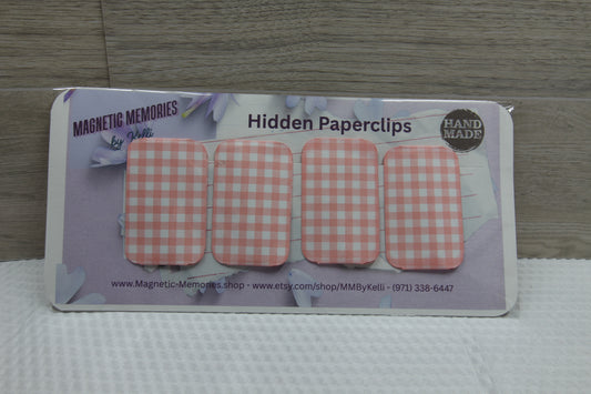 Set of 4 - Handmade Hidden Paperclips