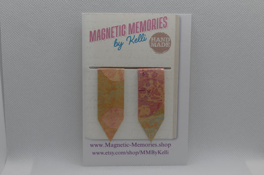 Handmade Magnetic Bookmark / Darts - Large 2.5"
