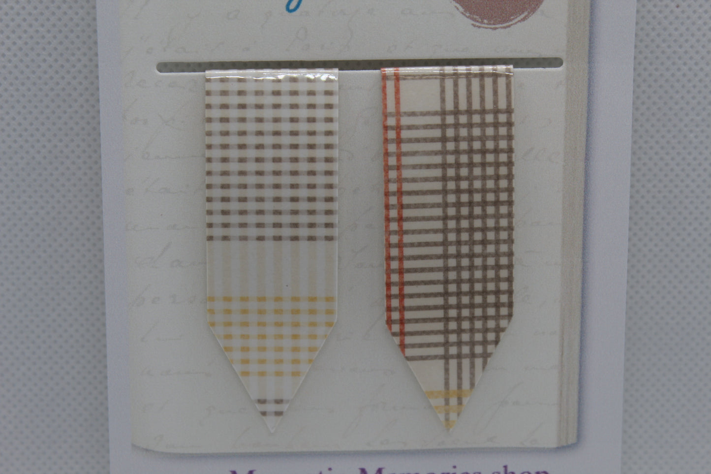 Handmade Magnetic Bookmark / Darts - Large 2.5"