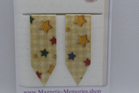 Handmade Magnetic Bookmark / Darts - Large 2.5"
