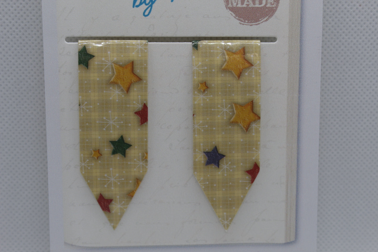 Handmade Magnetic Bookmark / Darts - Large 2.5"