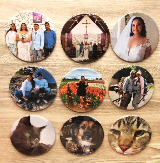 Set of 9 Custom Photo Magnet Subscription – Handmade Monthly Memories