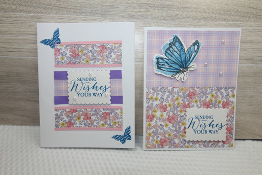 Handcrafted Card Gift Set with Laminated Keepsake Folio – Set of 4