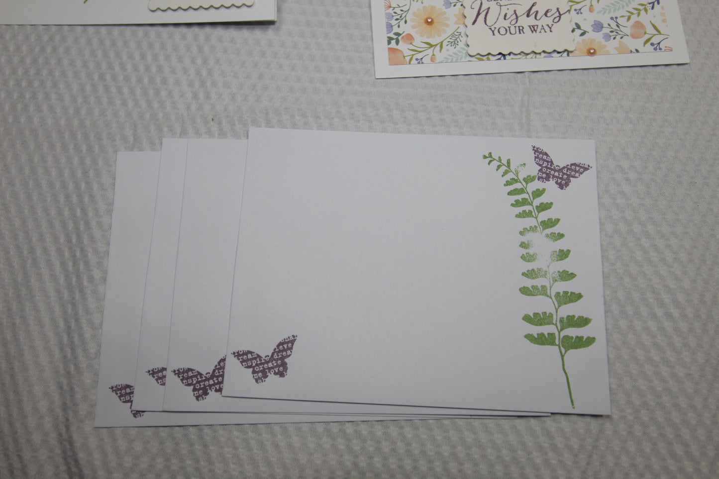 Handcrafted Card Gift Set with Laminated Keepsake Folio – Set of 4